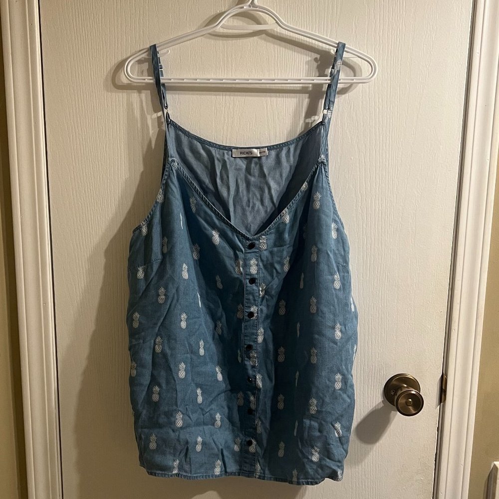 Blue tank shirt, XXL